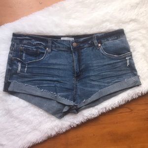 BP Denim Distressed Shorts